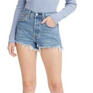 Levi's Classic Blue Denim Cut-Offs